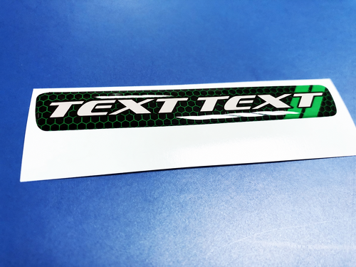 Scat Pack Style TEXT TEXT Green Honeycomb Domed Strip — Adesivo in vinile (volante) per Dodge Challenger