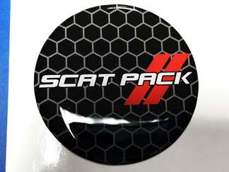Scat Pack Red Fuel Door Insert emblema decalcomania a cupola per Challenger Scatpack
