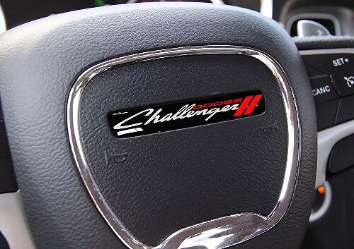 Adesivo Bombato Stemma Volante Stile Vintage per Dodge Challenger