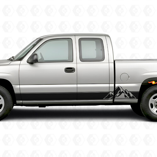 Strisce in vinile a strati per porta e pannello sottoporta per Chevrolet Silverado 1500 GMT800 1999-2007