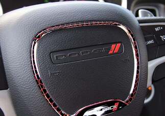 Anello di rivestimento del volante Anello Scat Pack Emblema Domato Decalcomania Challenger Charger Dodge Scatpack