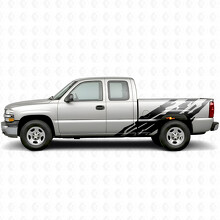 Strisce Viniliche Laterali Frastagliate per Chevrolet Silverado 1500 GMT800 1999-2007_2