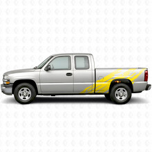 Strisce Viniliche Laterali Frastagliate per Chevrolet Silverado 1500 GMT800 1999-2007_3