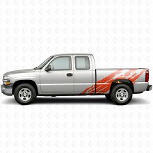 Strisce Viniliche Laterali Frastagliate per Chevrolet Silverado 1500 GMT800 1999-2007_4