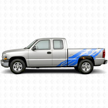 Strisce Viniliche Laterali Frastagliate per Chevrolet Silverado 1500 GMT800 1999-2007_5