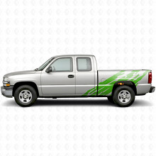 Strisce Viniliche Laterali Frastagliate per Chevrolet Silverado 1500 GMT800 1999-2007_6