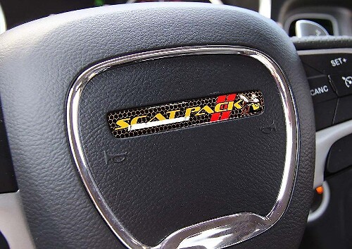 Adesivo bombato volante stile Scat Pack Bee per Dodge Challenger Charger
