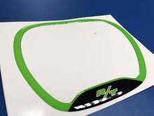 ANELLO DI RIVESTIMENTO DEL VOLANTE R/T stemma color lime a cupola Adesivo Decal Challenger Charger Dodge
 2