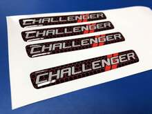 Un emblema del volante a cupola adesivo decalcomania Challenger Dodge
 2