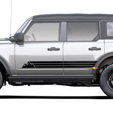 Adesivo Striscia Laterale Retro Vintage Heritage Mountains per Modanatura Sottoporte Toyota 4Runner 3