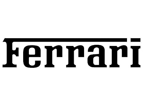Adesivo in Vinile con Logo Ferrari Laterale per Auto Ferrari