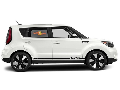 Adesivo decalcomania grafica Turbo Side Lower Rocker Panel Stripes per Kia Soul 3
