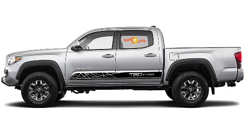 Kit adesivi in vinile a strisce laterali stile TRD Pro per Toyota Tacoma 2016