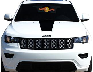 2011-2018 Jeep Grand Cherokee Decalcomania GRAFICA COFANO anteriore BLACKOUT
