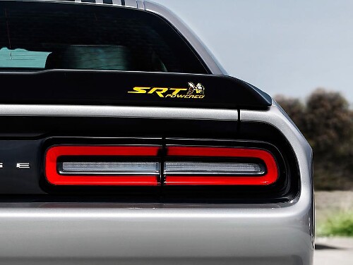 Adesivo a Rilievo SRT Alimentato per Dodge Challenger & Charger
