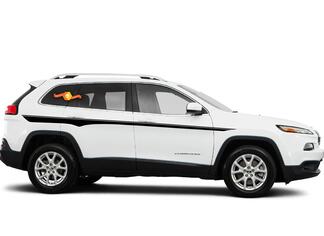 2014-2019 Jeep Cherokee Side Stellar Stripe Cherokee Decalcomanie Grafiche Strisce
