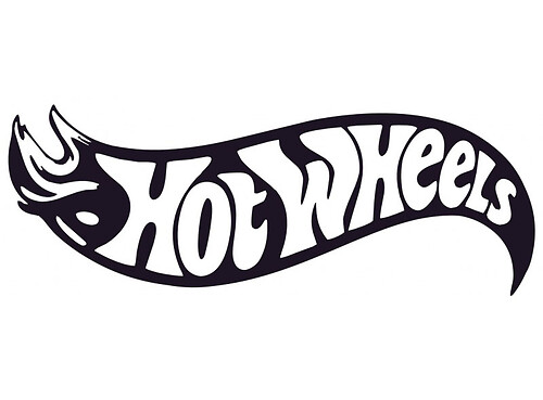 Adesivo in Vinile Universale con Logo Hot Wheels