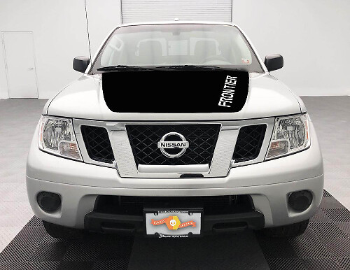 Pellicola Adesiva Copri Cofano Nera per Nissan Frontier 2005-2018