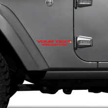 Adesivo Personalizzato Testo per Jeep Wrangler Unlimited CJ TJ YK JK XJ 2