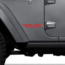 Set di adesivi vinilici laterali personalizzati illimitati per Jeep Wrangler_2