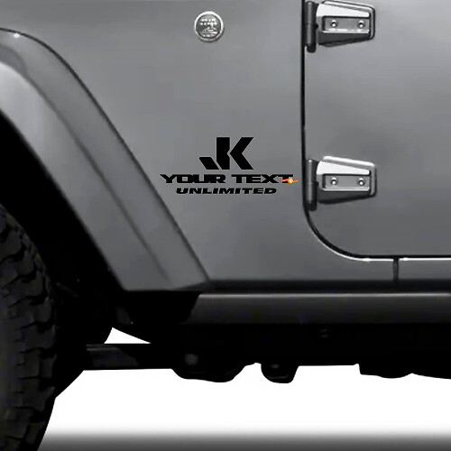 Set di Adesivi Laterali Personalizzati JK Unlimited per Jeep Wrangler