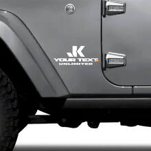 Set di Adesivi Laterali Personalizzati JK Unlimited per Jeep Wrangler_2
