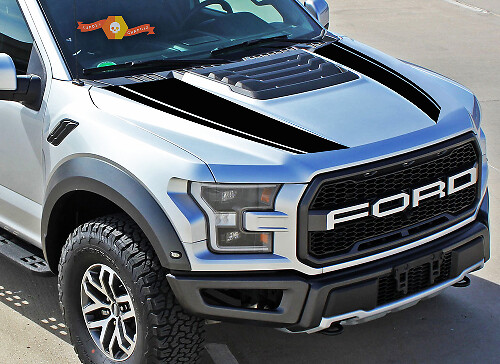 Kit Adesivi Decalcomania in Vinile per Cofano 2 per Ford F150 Raptor 2017-2018