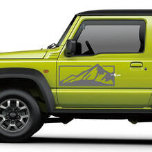 Adesivo decalcomania in vinile Montagne per porta laterale adatto a Suzuki Jimny
 3