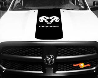 Dodge Ram 1500 2500 3500 Vinile Racing Stripe RAM Dodge Hood Decalcomanie Adesivi #16
