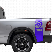 Set di Adesivi in Vinile a Striscia Laterale Stile Hemi Personalizzato per Dodge Ram 1500 2500_2