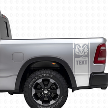 Set di Adesivi in Vinile a Striscia Laterale Stile Hemi Personalizzato per Dodge Ram 1500 2500_5