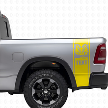 Set di Adesivi in Vinile a Striscia Laterale Stile Hemi Personalizzato per Dodge Ram 1500 2500_6