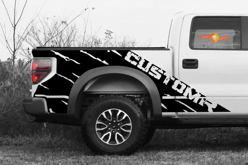 Adesivo in vinile laterale per comodino coppia CUSTOM Predator per Ford F-150 2010-2014