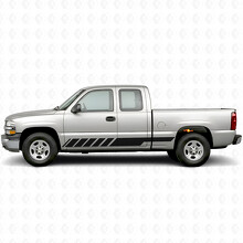 Strisce Viniliche Inclinate per Porte Racing e Battitacco per Chevrolet Silverado 1500 GMT800 1999-2007_2
