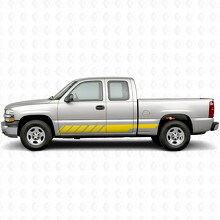 Strisce Viniliche Inclinate per Porte Racing e Battitacco per Chevrolet Silverado 1500 GMT800 1999-2007_3