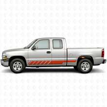 Strisce Viniliche Inclinate per Porte Racing e Battitacco per Chevrolet Silverado 1500 GMT800 1999-2007_4