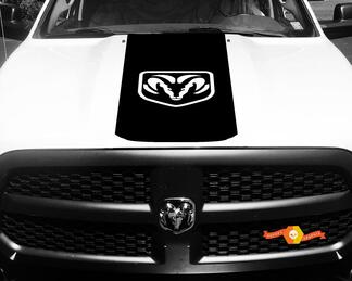 1500 2500 3500 Decalcomanie da corsa in vinile per camion Stripe Ram Dodge Hood Stickers #72
