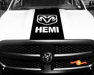 1500 2500 3500 Decalcomanie da corsa in vinile per camion Stripe Hemi Ram Dodge Hood Stickers # 74
