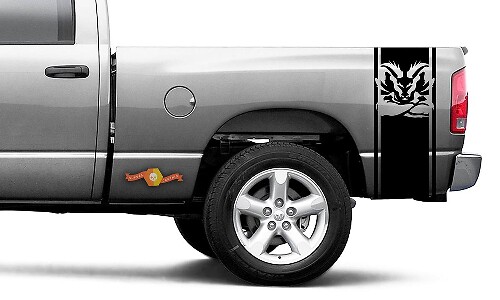 DODGE RAM 1500 2500 DECALCOMANIA DEL VINILE Stripe Plain Head Turbo Decal Sticker #106
