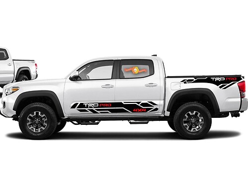4X Toyota Tacoma Trd Pro 4x4 2016-2020 adesivi decalcomanie laterali in vinile
