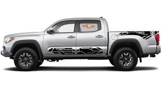 4 x Toyota Tacoma 2016-2019 (TRD OFF ROAD) Gonna laterale Sport Punisher Decalcomanie in vinile adesivo grafico
