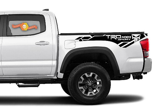Kit di decalcomanie laterali in vinile TRD 4x4 Sport Punisher per Toyota Tacoma 2016-2020