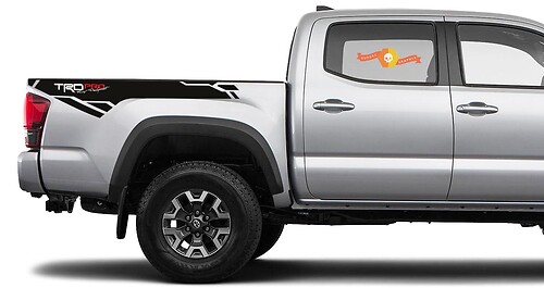 2 adesivi per decalcomanie in vinile laterali Toyota Tacoma Trd PRO Racing Development 2016-2020
