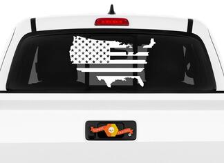 Bandiera americana USA US Stati Uniti America Decal Sticker Truck Car Window

