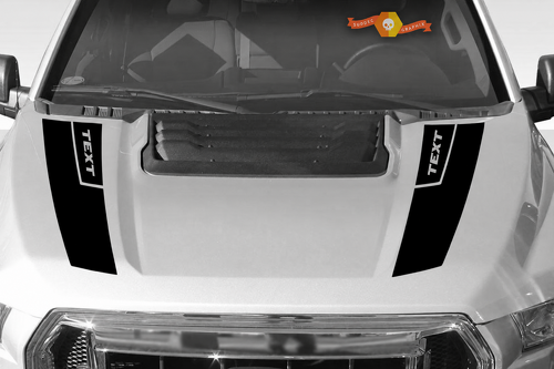 Adesivi Vinile Personalizzati per Cofano Grafiche Kit Adesivi Rally Set da 2 per Musclecar camion power truck 2016-2018 8321