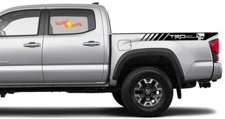 2x Tacoma Toyota TRD Off Road Truck Decalcomanie da comodino Adesivi in ​​vinile
