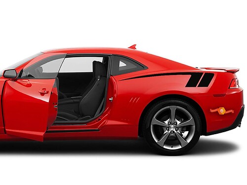 2X Chevy Camaro 2010 - 2013 adesivi laterali in vinile Decalcomanie grafiche rally

