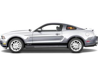 2 strisce adesive in vinile per porte laterali per Ford Mustang
