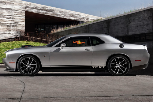 Strisce Adesive Personalizzate 2X per Minigonne - 6 per Dodge Challenger