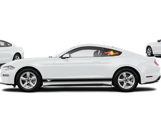 2 strisce adesive per porte laterali in vinile per Ford Mustang - 2

